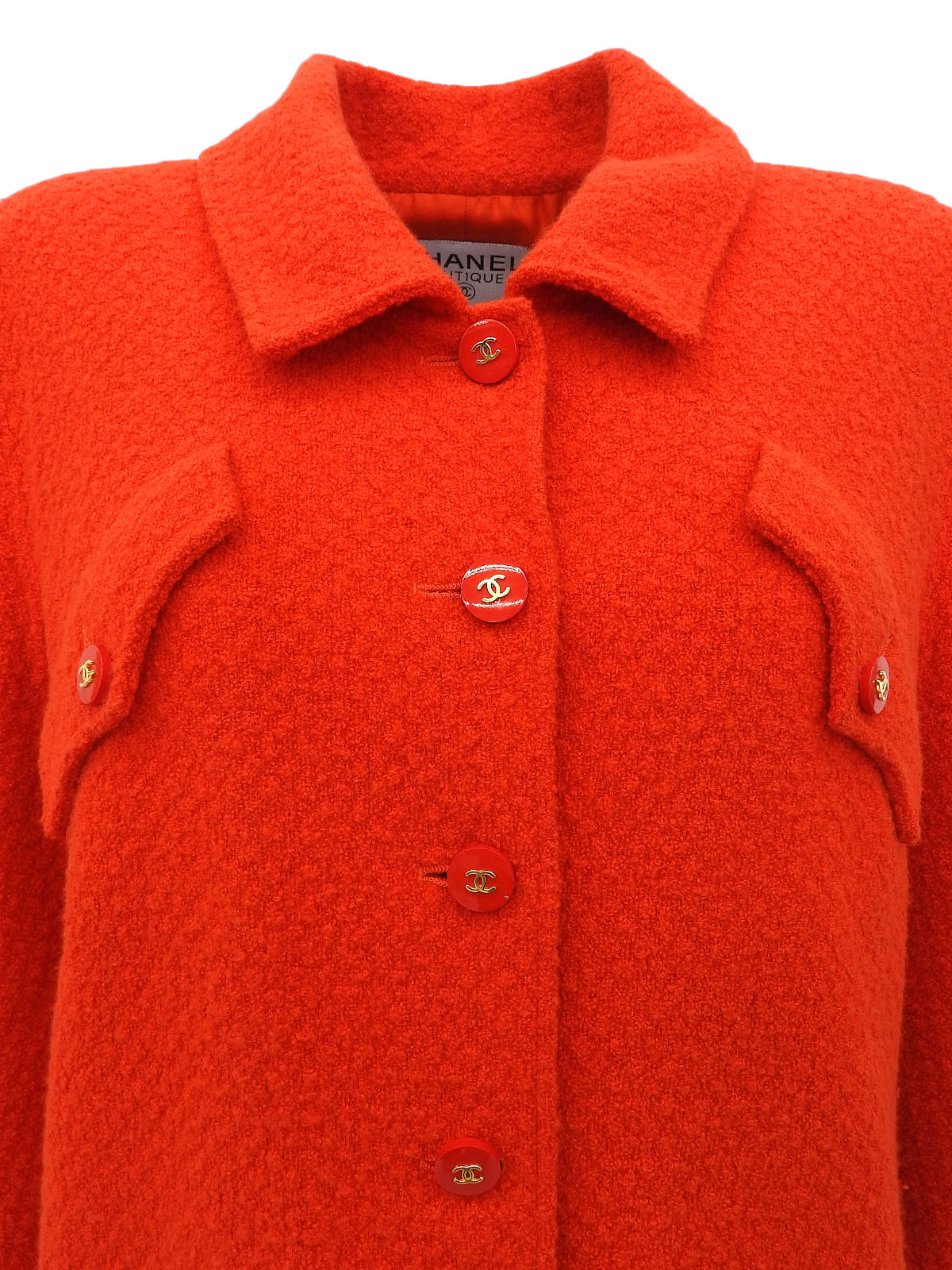 1995 CC Mark Button Jacket Red