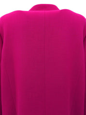 ウールCCマークボタンジャケット マゼンタ