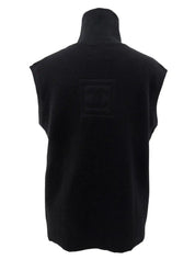 2003年製 CCマークボタンハイネックベスト ブラック