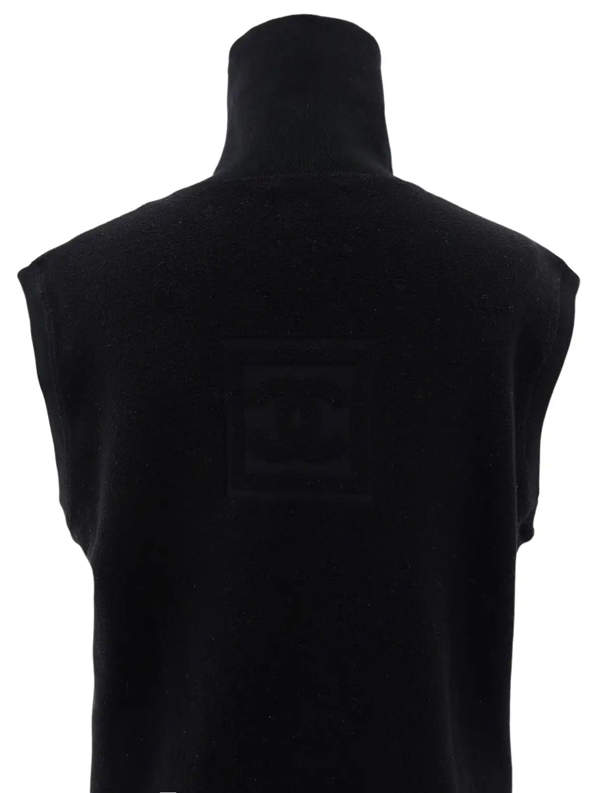 2003年製 CCマークボタンハイネックベスト ブラック