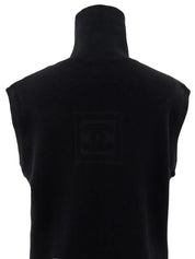 2003年製 CCマークボタンハイネックベスト ブラック