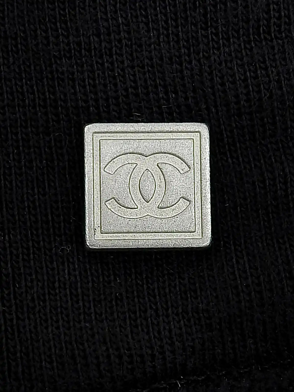 2003年製 CCマークボタンハイネックベスト ブラック