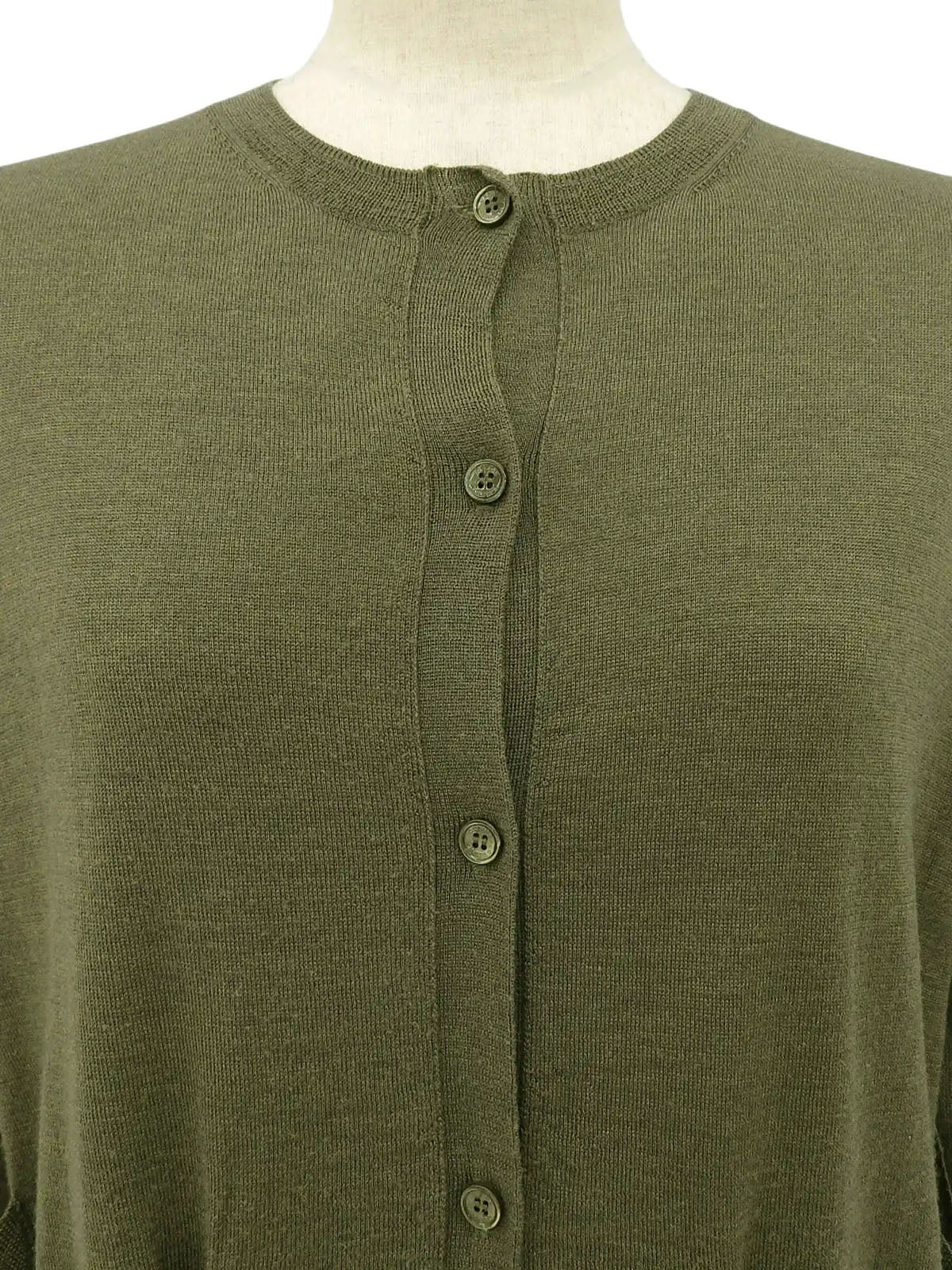 Macadam Embroidered Cardigan in Khaki