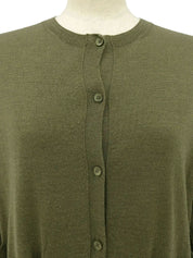 Macadam Embroidered Cardigan in Khaki
