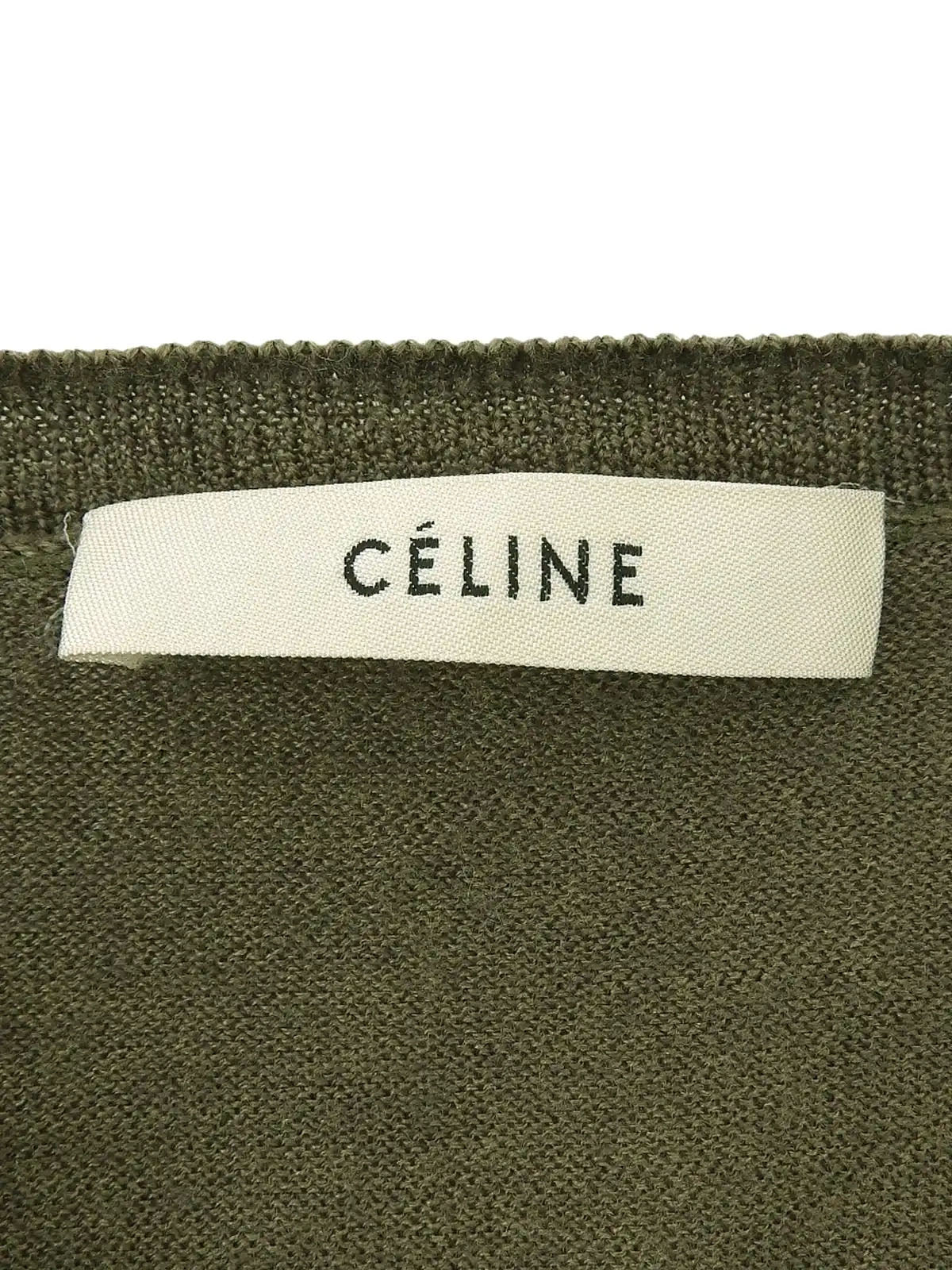 マカダム刺繍カーディガン カーキ