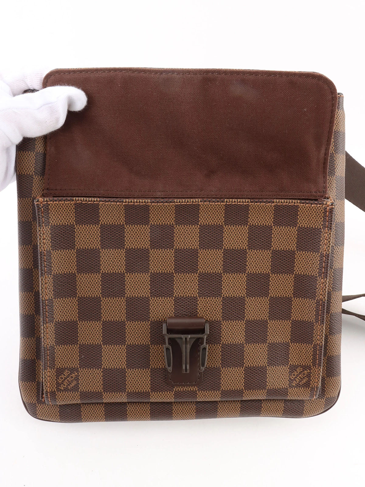 2008 Canvas Damier Pochette Merville Brown