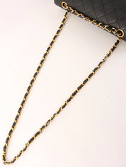 1990's Big Square Classic Flap Chain Bag in Black