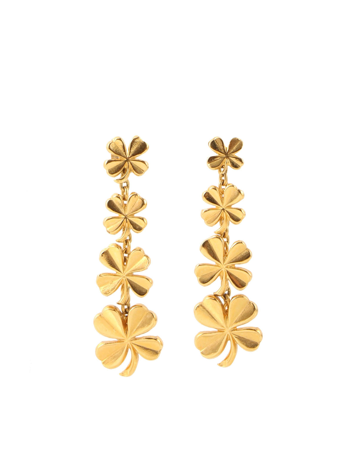 1998 Clover Swing Earrings Gold