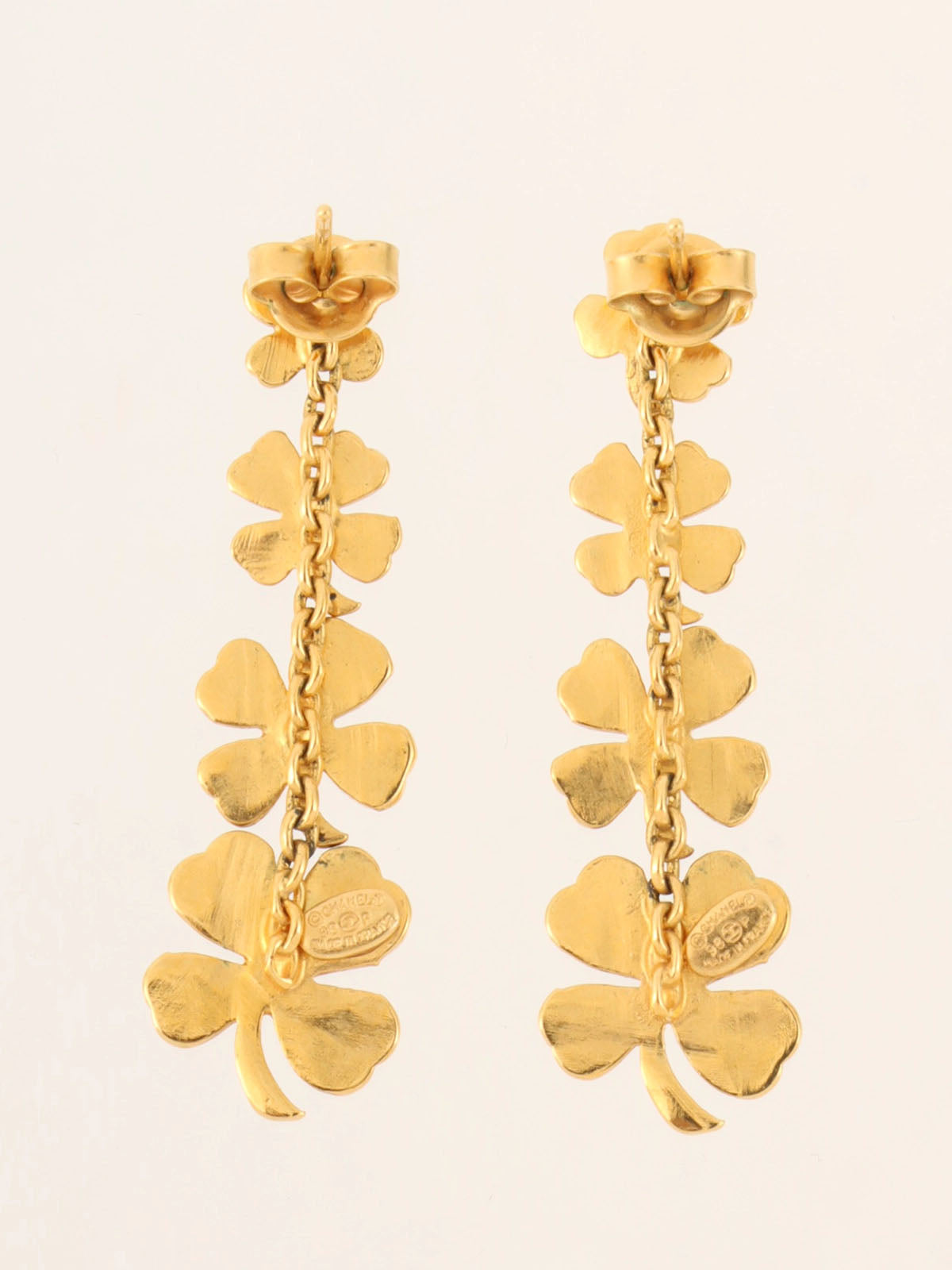 1998 Clover Swing Earrings Gold