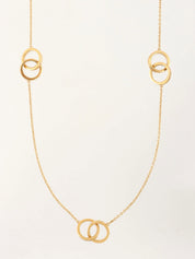 18K Gold Interlocking Necklace