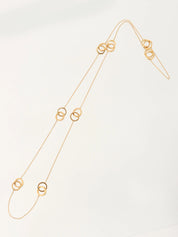 18K Gold Interlocking Necklace
