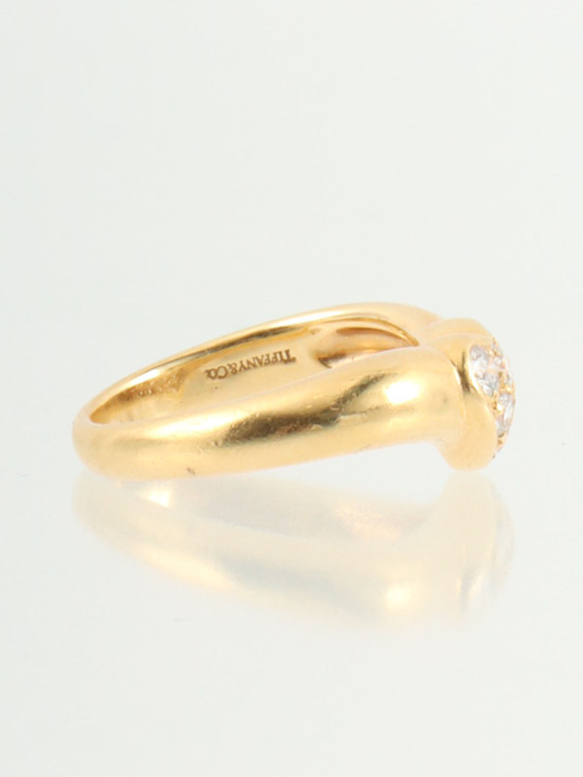 18Kハートダイヤリング ゴールド