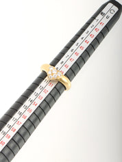 18Kハートダイヤリング ゴールド