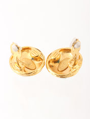 1994年製　ラウンドCCマークイヤリング　ゴールド