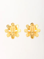 1994年製　フラワーモチーフCCマークイヤリング　ゴールド