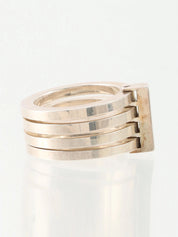925 Design 4-Ring Silver