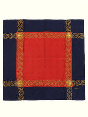 CC Mark Chain Belt Pattern Scarf Navy/Red