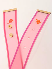 Rubber strap sunglasses in pink/orange