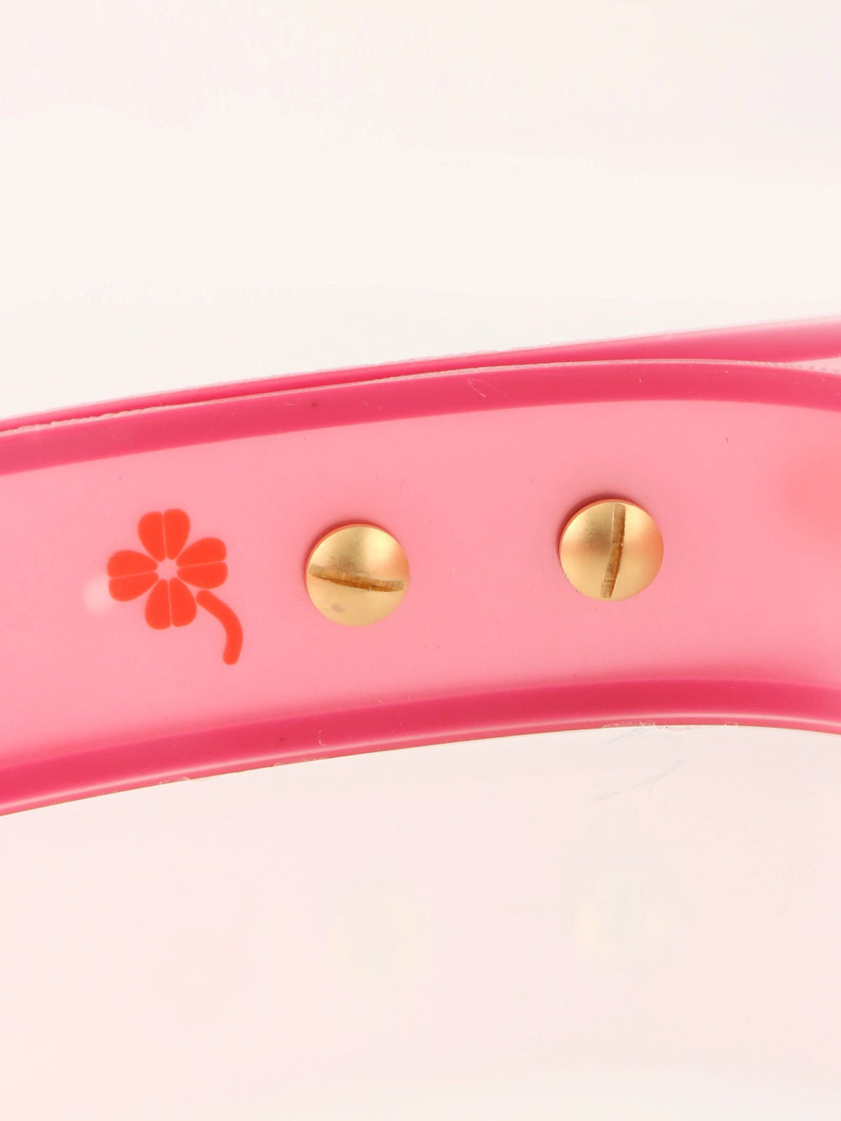 Rubber strap sunglasses in pink/orange
