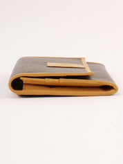 Macadam Pattern Long Wallet Brown