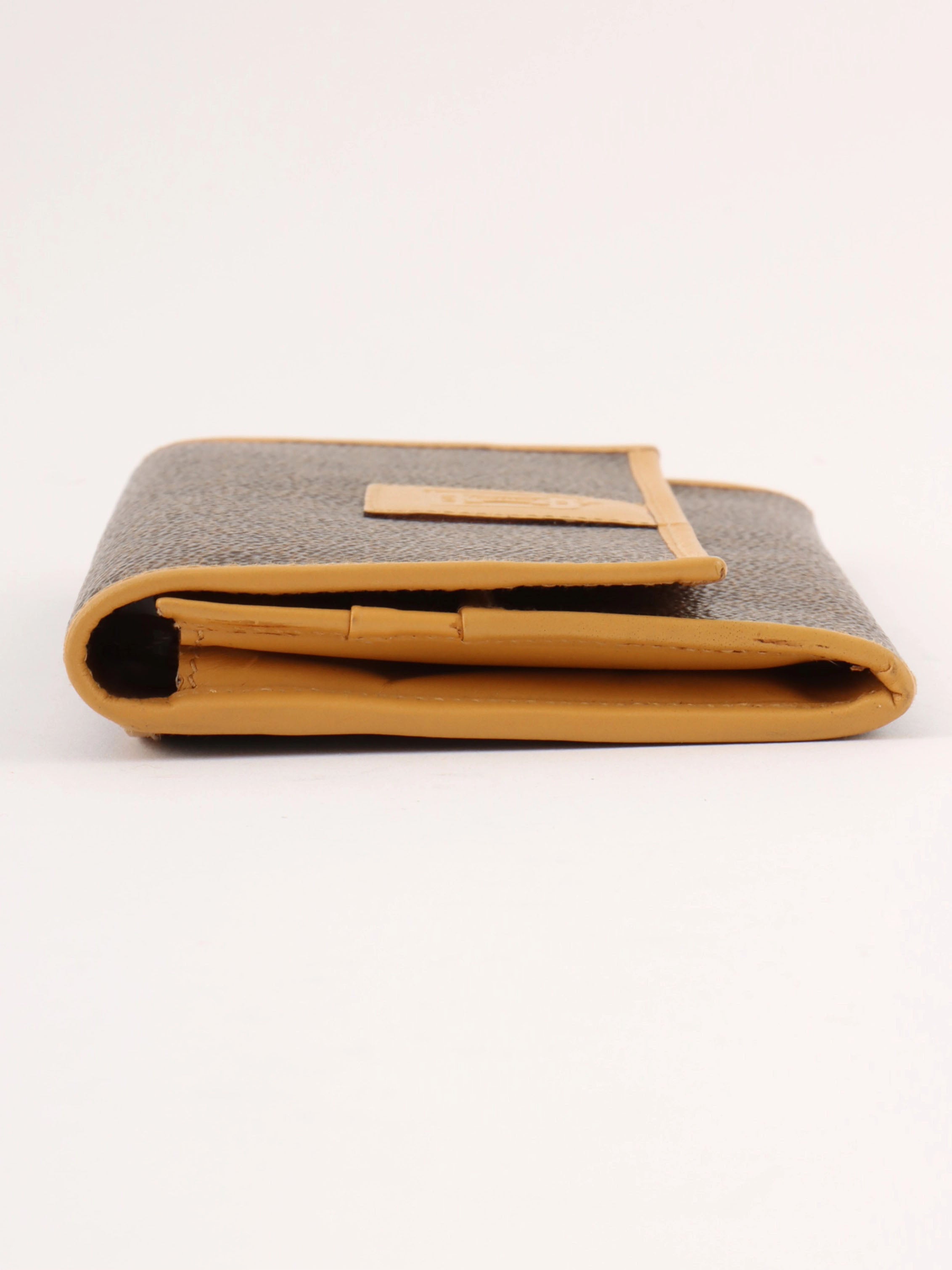 Macadam Pattern Long Wallet Brown