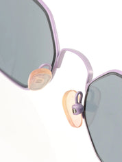 Mini CC Logo Octagon Sunglasses Purple/Black