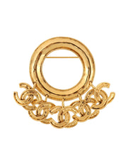 1994 Made Circle 5CC Mark Swing Brooch Gold