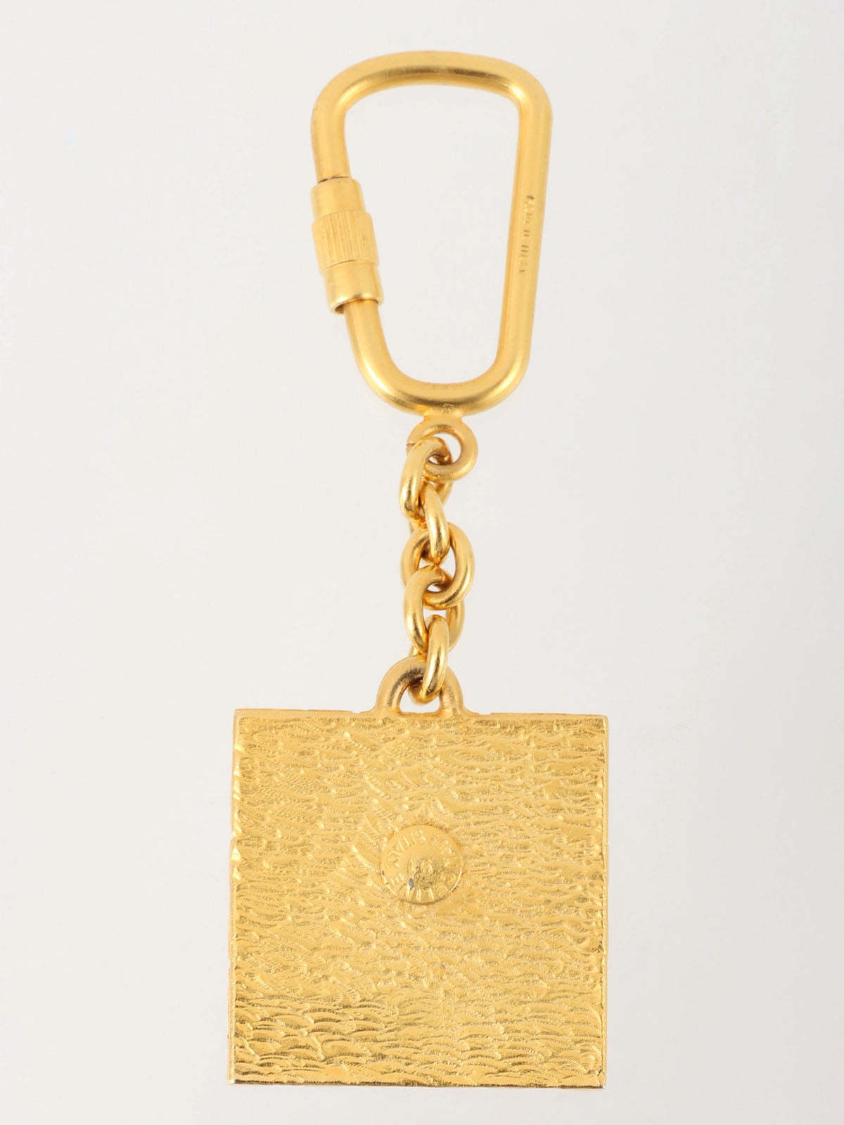 Arc de Triomphe Motif Charm Key Ring Gold