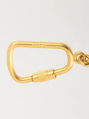 Arc de Triomphe Motif Charm Key Ring Gold