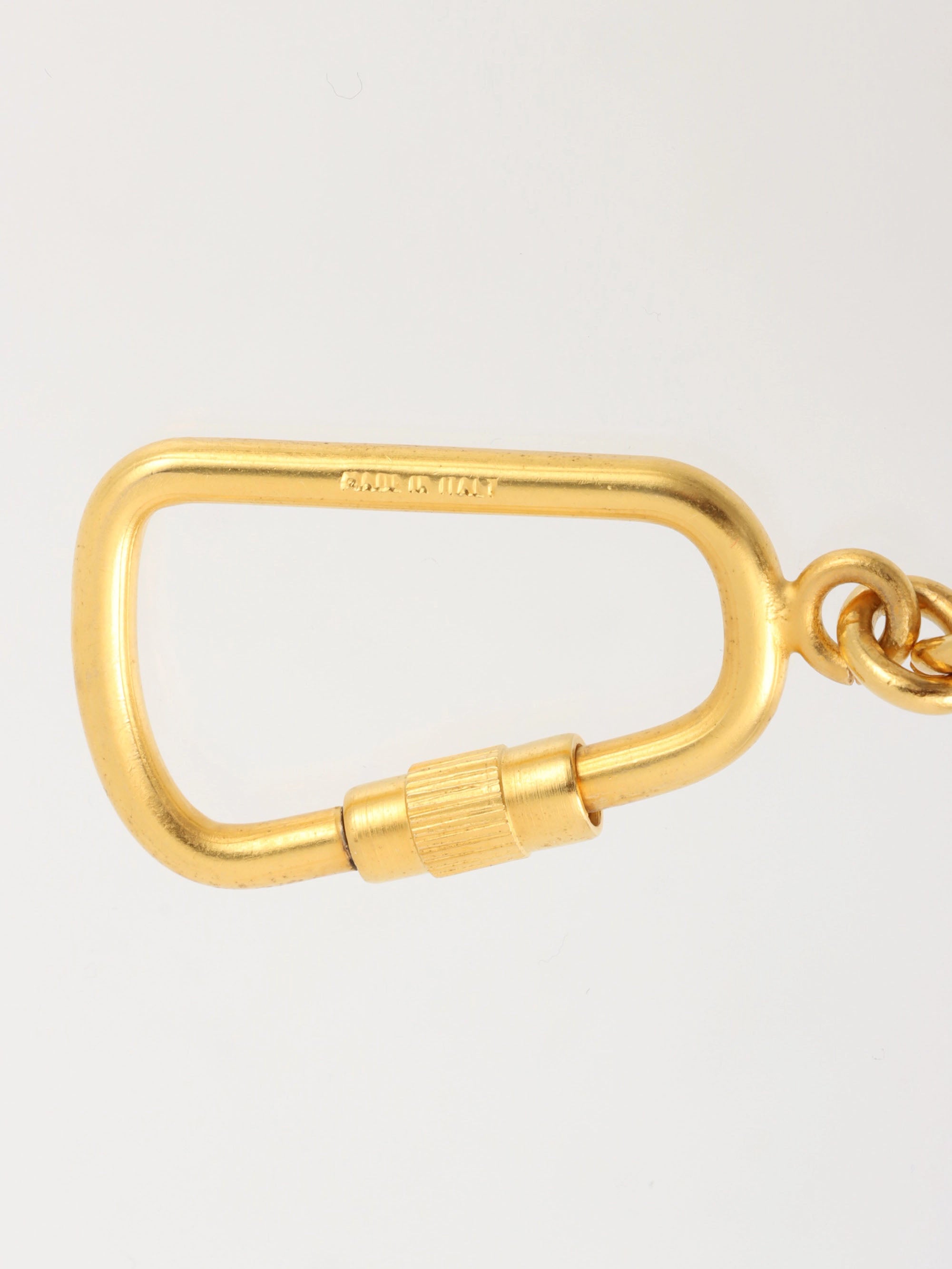 Arc de Triomphe Motif Charm Key Ring Gold