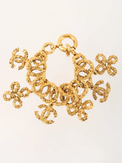 1993年製 クローバーCCマークチャームブレスレット ゴールド