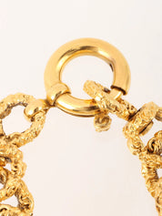 1993年製 クローバーCCマークチャームブレスレット ゴールド