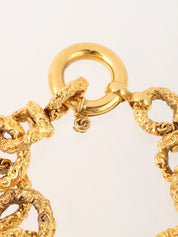 1993年製 クローバーCCマークチャームブレスレット ゴールド