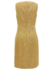 Striped Vara Plate Button Ensemble in Beige/Multi