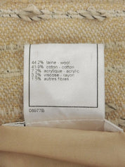 1999年製 ツイードCCマークボタンコート ベージュ/マルチ