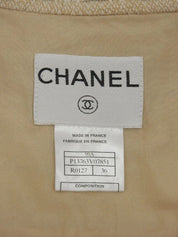 1999 Tweed CC Mark Button Coat, Beige/Multi