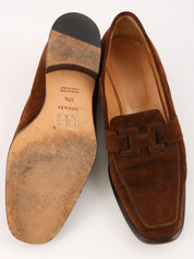 Suede Constance Loafers in Brown