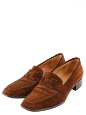 Suede Constance Loafers in Brown