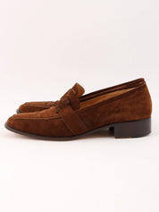 Suede Constance Loafers in Brown
