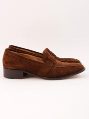 Suede Constance Loafers in Brown