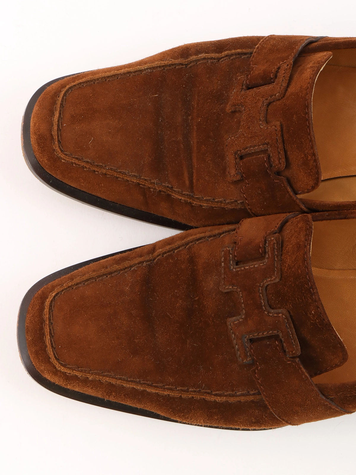 Suede Constance Loafers in Brown