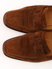 Suede Constance Loafers in Brown