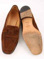 Suede Constance Loafers in Brown