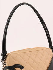 Cambon shoulder bag, beige/black, circa 2004