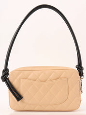 Cambon shoulder bag, beige/black, circa 2004