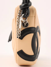 Cambon shoulder bag, beige/black, circa 2004
