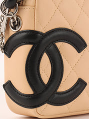 Cambon shoulder bag, beige/black, circa 2004