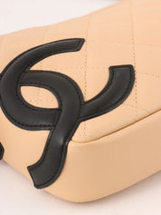 Cambon shoulder bag, beige/black, circa 2004
