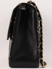 2001 Wild Stitch CC Turnlock Chain Shoulder Bag in Black