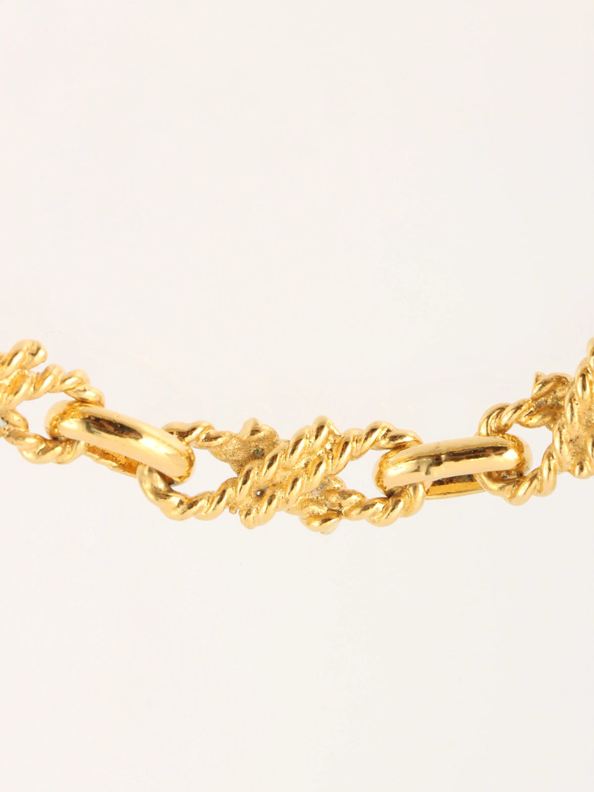 デザインチェーンブレスレット ゴールド